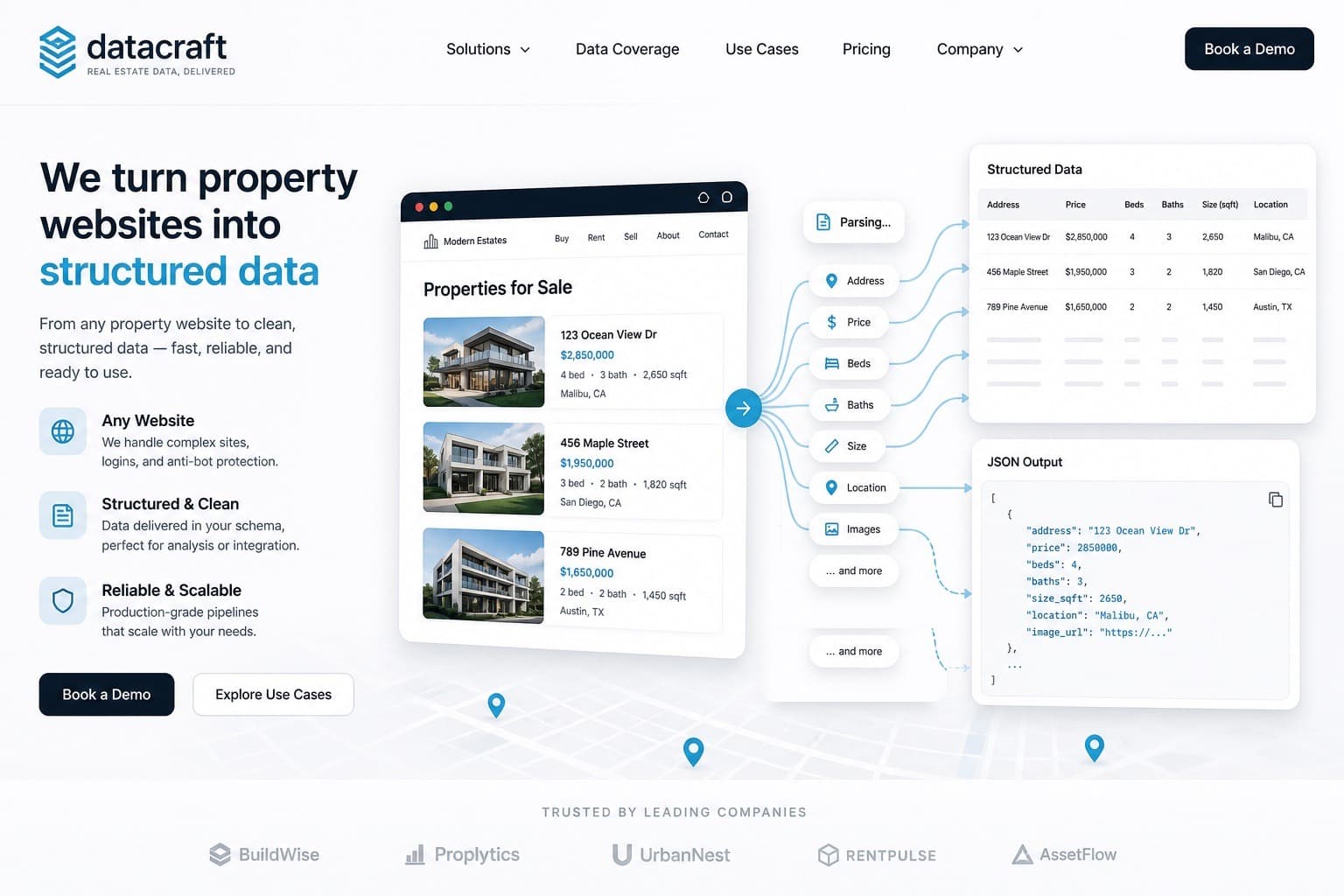 Rocket Square data scraping illustration